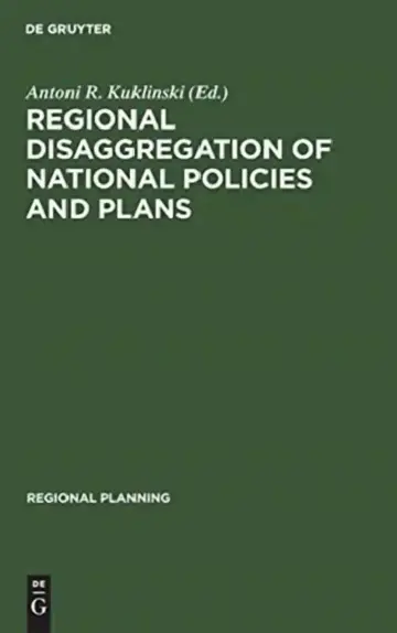 Cover of Regional Disaggregation of National Policies and Plans
