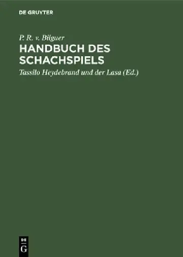 Cover of Handbuch des Schachspiels
