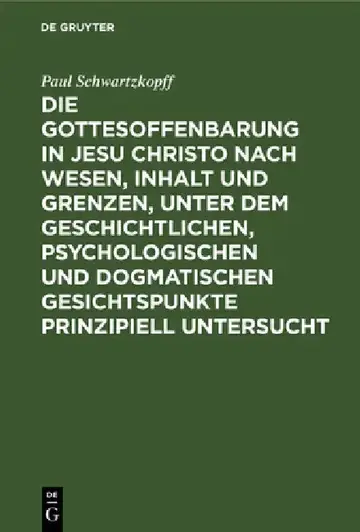 Cover of Die Gottesoffenbarung in Jesu Christo Nach Wesen, Inhalt Und Grenzen, Unter Dem Geschichtlichen, Psychologischen Und Dogmatischen Gesichtspunkte Prinz