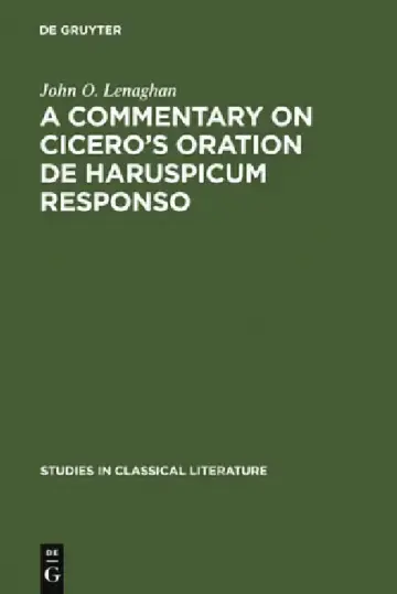 Cover of A Commentary on Cicero's Oration de Haruspicum Responso