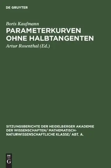 Cover of Parameterkurven Ohne Halbtangenten