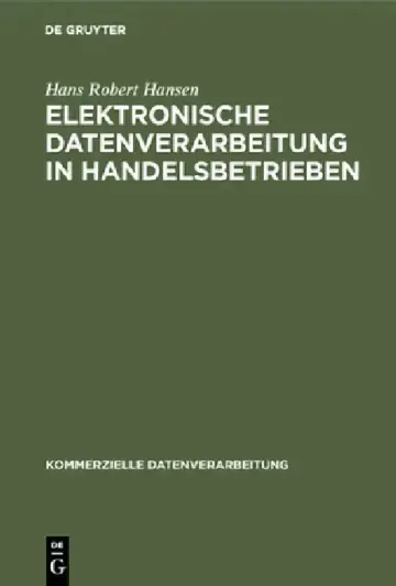 Cover of Elektronische Datenverarbeitung in Handelsbetrieben