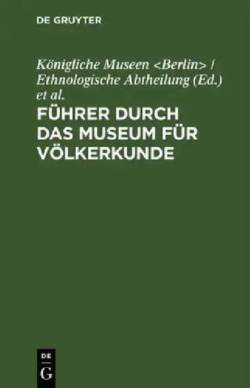 Cover of Führer Durch Das Museum Für Völkerkunde
