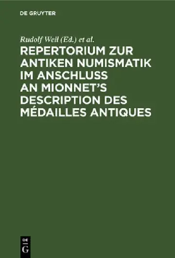 Cover of Repertorium Zur Antiken Numismatik Im Anschluß an Mionnet's Description Des Médailles Antiques