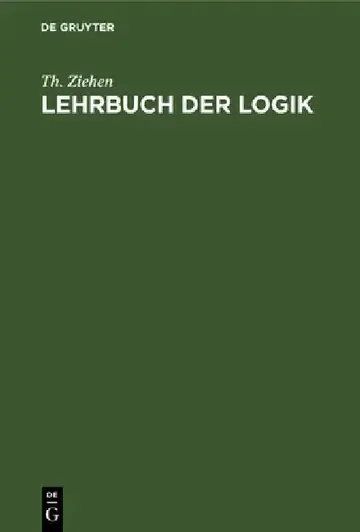Cover of Lehrbuch Der Logik