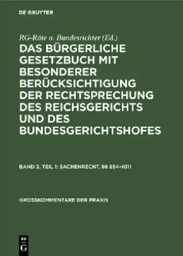 Cover of Sachenrecht, §§ 854-1011