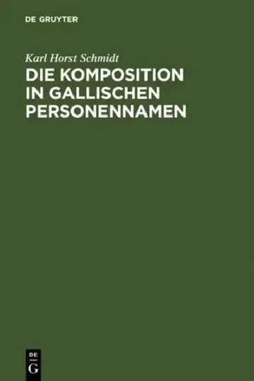 Cover of Die Komposition in gallischen Personennamen