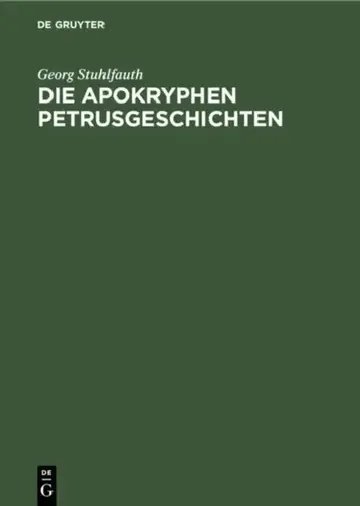 Cover of Die Apokryphen Petrusgeschichten