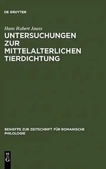 Cover of Untersuchungen Zur Mittelalterlichen Tierdichtung
