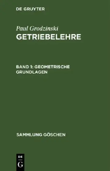 Cover of Geometrische Grundlagen