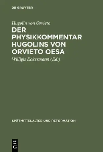 Cover of Der Physikkommentar Hugolins von Orvieto OESA