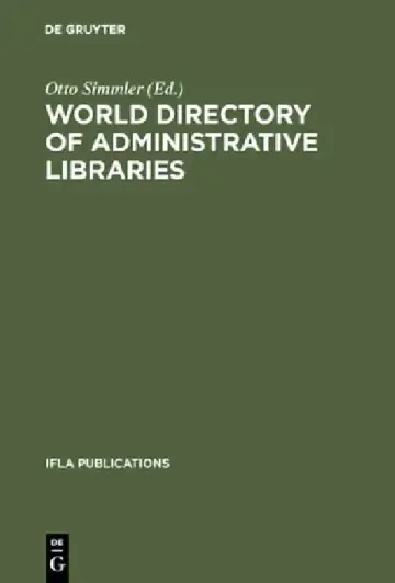 Cover of World directory of administrative libraries