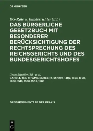 Cover of Familienrecht, §§ 1297-1302, 1353-1390, 1408-1518, 1558-1563, 1588