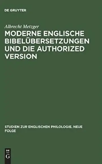 Cover of Moderne Englische Bibelübersetzungen Und Die Authorized Version