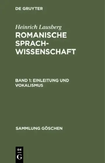 Cover of Einleitung und Vokalismus