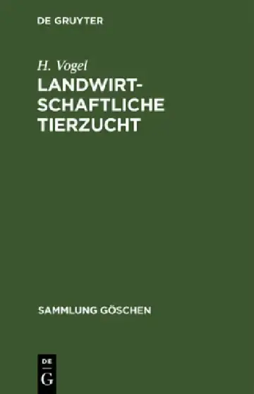 Cover of Landwirtschaftliche Tierzucht