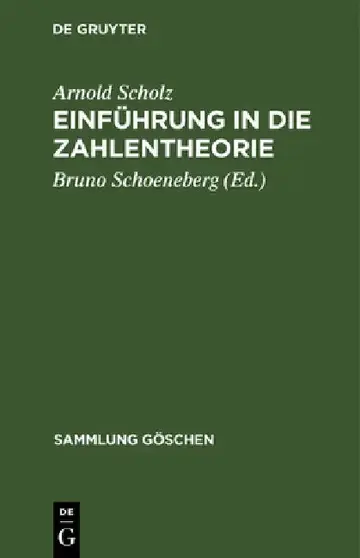 Cover of Einführung in die Zahlentheorie