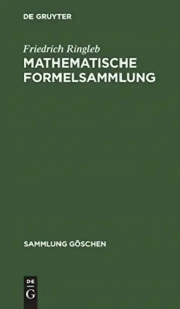 Cover of Mathematische Formelsammlung