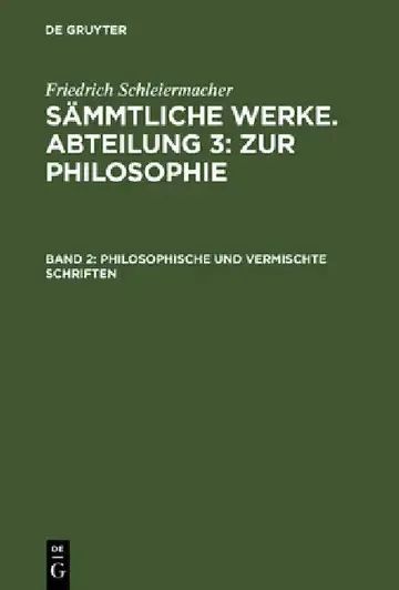 Cover of Philosophische und vermischte Schriften