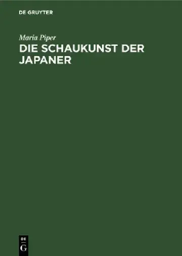 Cover of Die Schaukunst Der Japaner