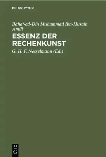 Cover of Essenz Der Rechenkunst
