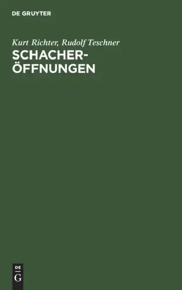 Cover of Schacheröffnungen