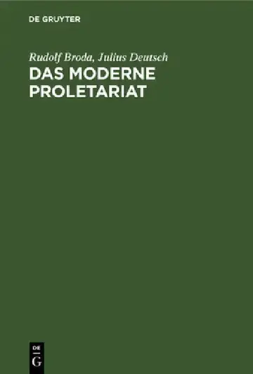 Cover of Das Moderne Proletariat