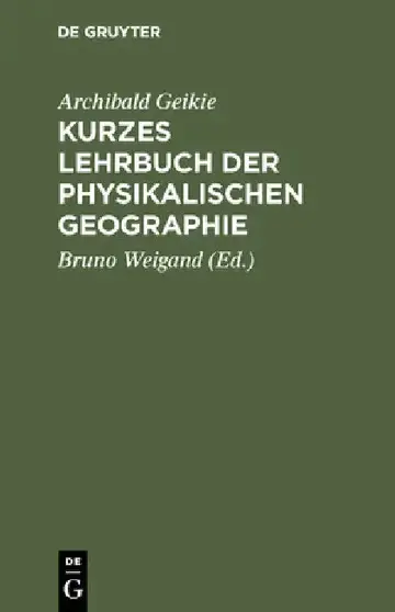 Cover of Kurzes Lehrbuch der physikalischen Geographie