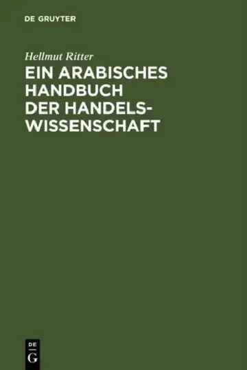 Cover of Ein arabisches Handbuch der Handelswissenschaft