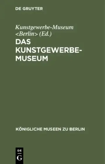 Cover of Das Kunstgewerbe-Museum