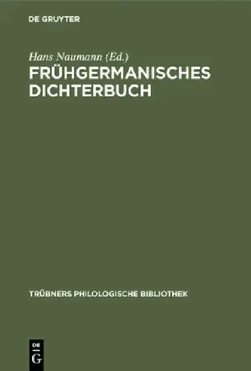 Cover of Frühgermanisches Dichterbuch