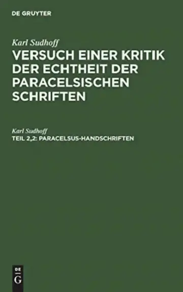 Cover of Paracelsus-Handschriften