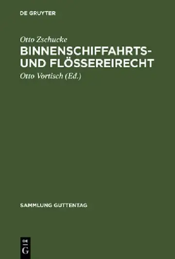 Cover of Binnenschiffahrts- und Flößereirecht