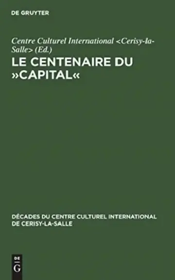 Cover of Le Centenaire du Capital
