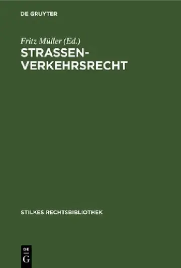 Cover of Strassenverkehrsrecht