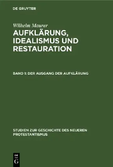 Cover of Der Ausgang Der Aufklärung