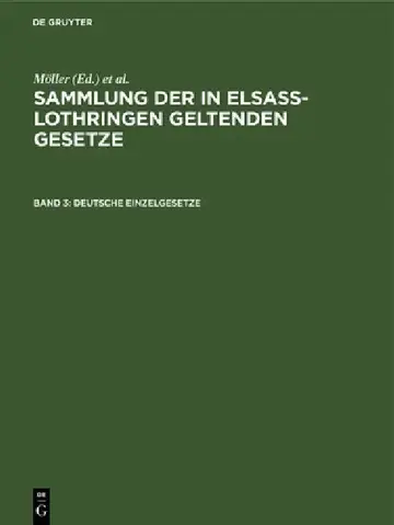 Cover of Deutsche Einzelgesetze