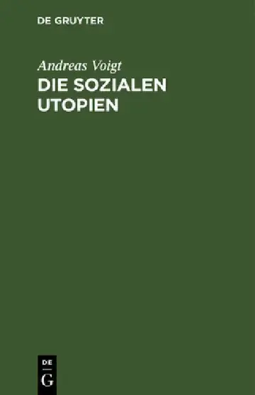 Cover of Die Sozialen Utopien