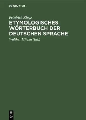 Cover of Etymologisches Wörterbuch der deutschen Sprache