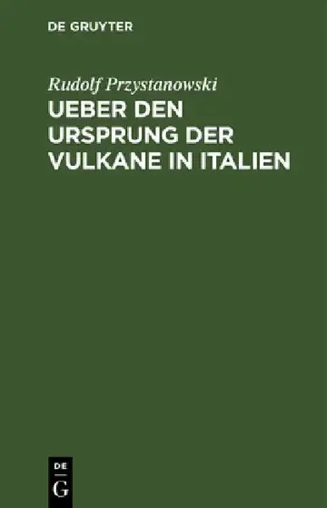 Cover of Ueber den Ursprung der Vulkane in Italien