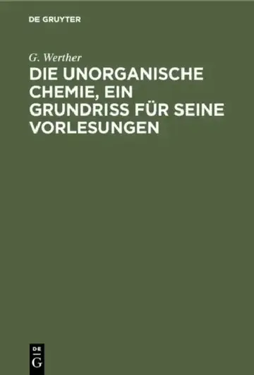 Cover of Die unorganische Chemie, ein Grundriss für seine Vorlesungen