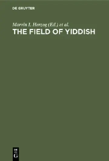 Cover of The Field of Yiddish
