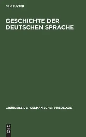 Cover of Geschichte der deutschen Sprache