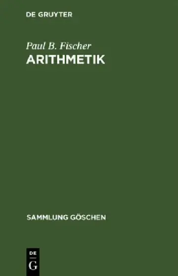 Cover of Arithmetik