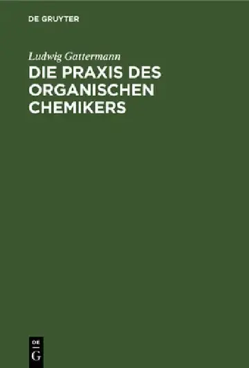 Cover of Die PRAXIS Des Organischen Chemikers