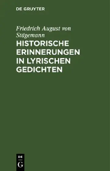 Cover of Historische Erinnerungen in lyrischen Gedichten