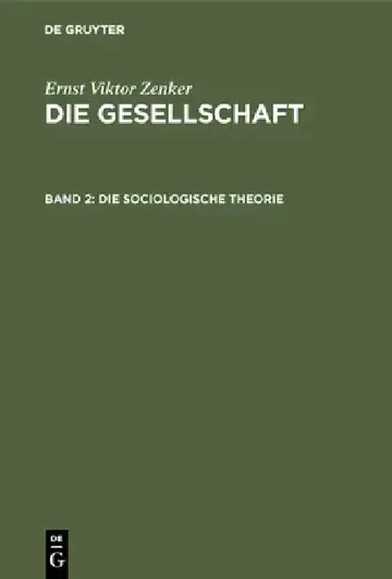 Cover of Die sociologische Theorie