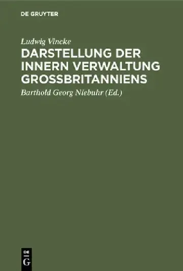 Cover of Darstellung der innern Verwaltung Großbritanniens