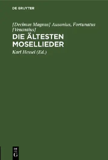 Cover of Die Ältesten Mosellieder