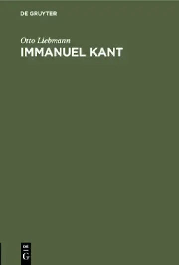 Cover of Immanuel Kant